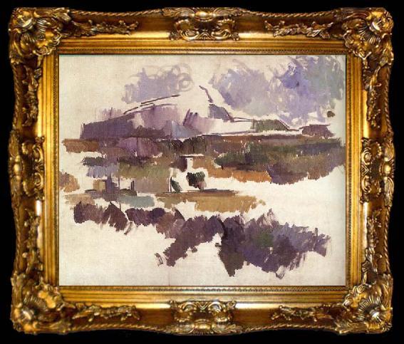 framed  Paul Cezanne La Montagne Sainte-Victoire vue des Lauves, ta009-2